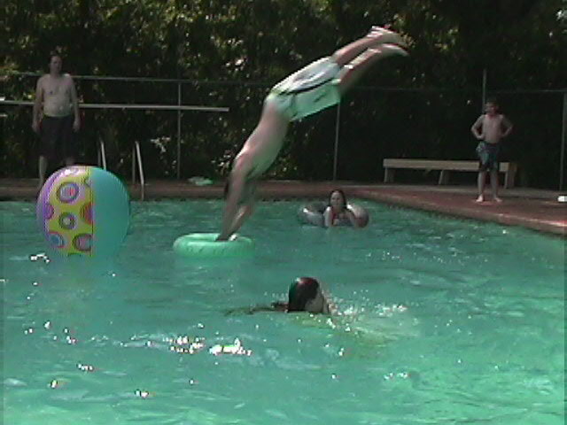 Jerrod Pritchard going through the lifesaver